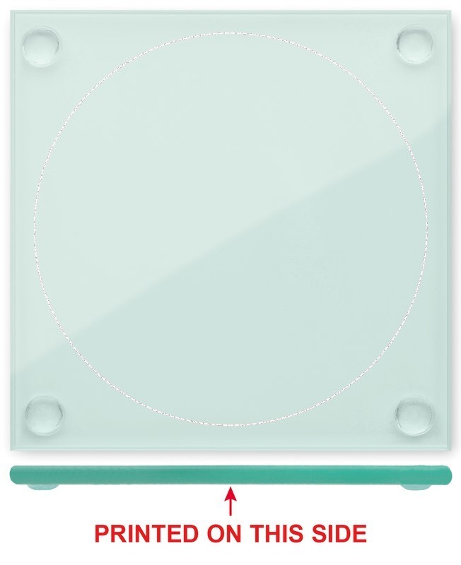 Set di sottobicchieri in vetro coaster 1 22