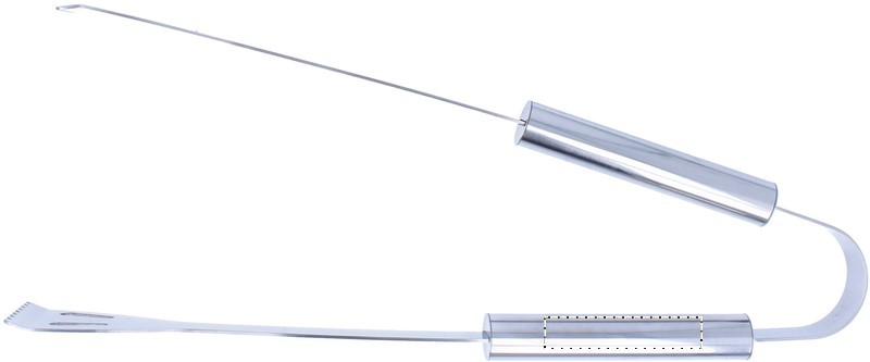 Valigetta con 3 strumenti BBQ handle tongs 14