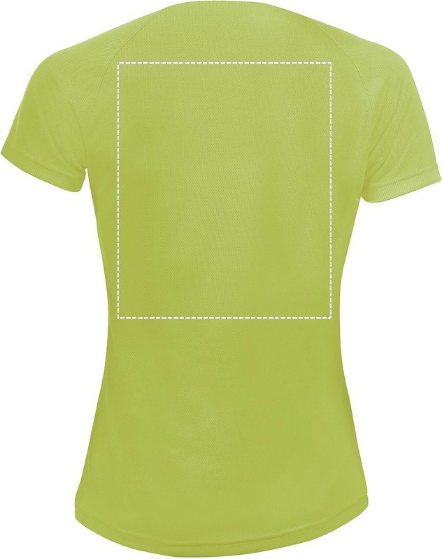 SPORTY WOMEN T-SHIRT 140g back ag