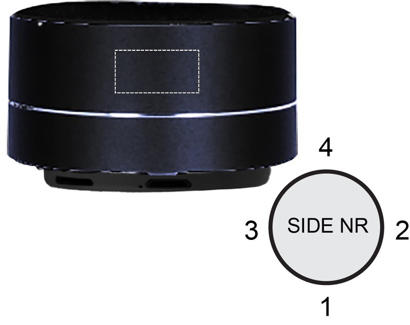 Speaker 3W in alluminio side 4 upper 03