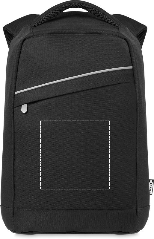 Zaino in RPET 600D front pocket 03