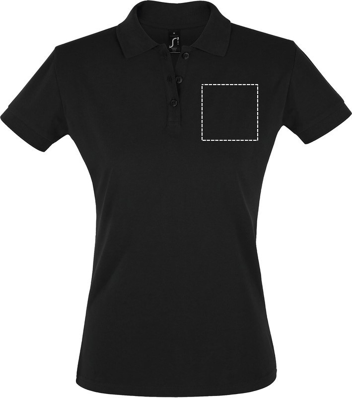 PERFECT WOMEN POLO 180g chest bk