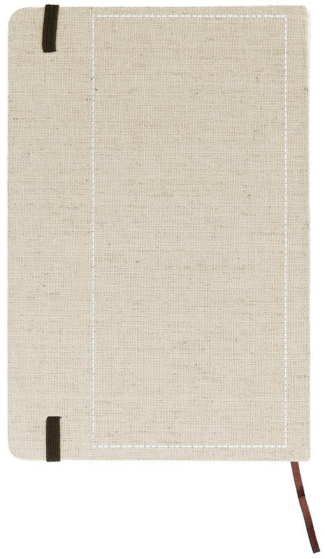 Notebook con cover in canvas back 13