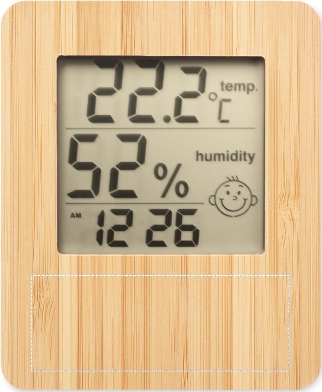 Stazione meteo in bamboo front 40
