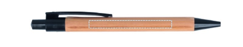 Notebook in bamboo con penna barrel left 40