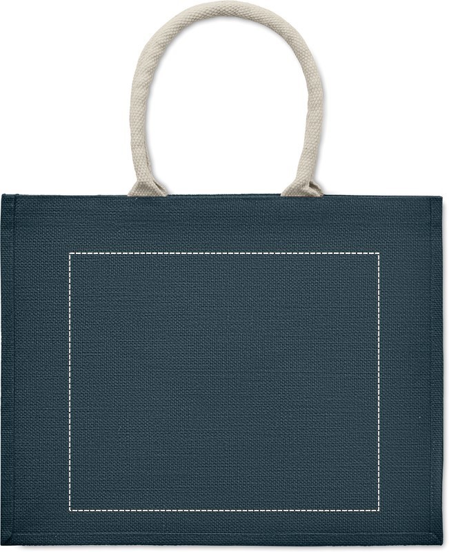Borsa in iuta. Manici in cotone back 04