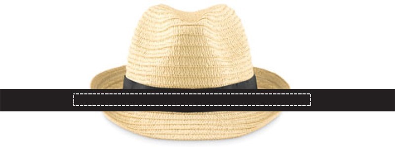 Cappello di paglia naturale band 03