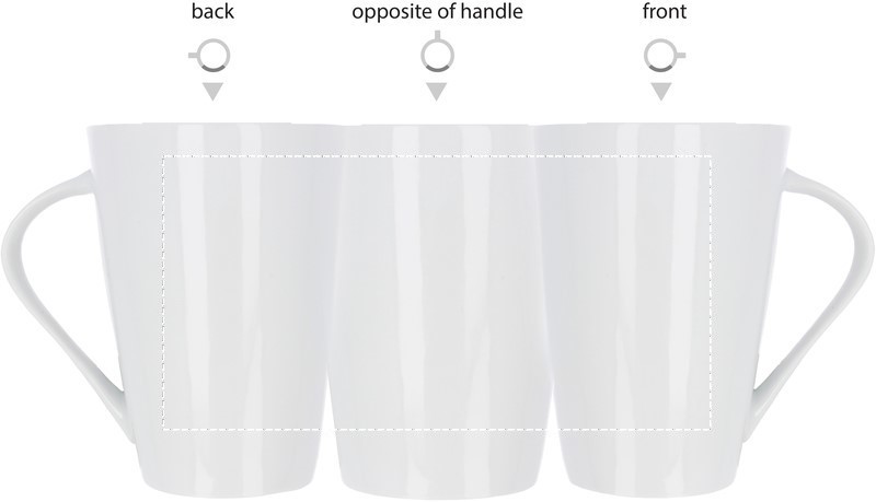 Tazza conica in porcellana 250 mug tc 06