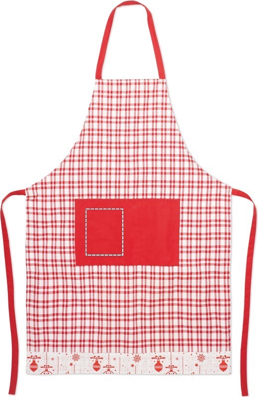 Set da cucina natalizio 200 gr/m front pocket left 05