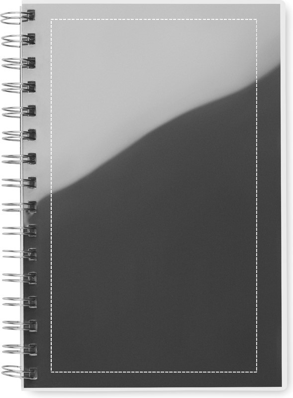 Quaderno A5 con spirale transparent front 03