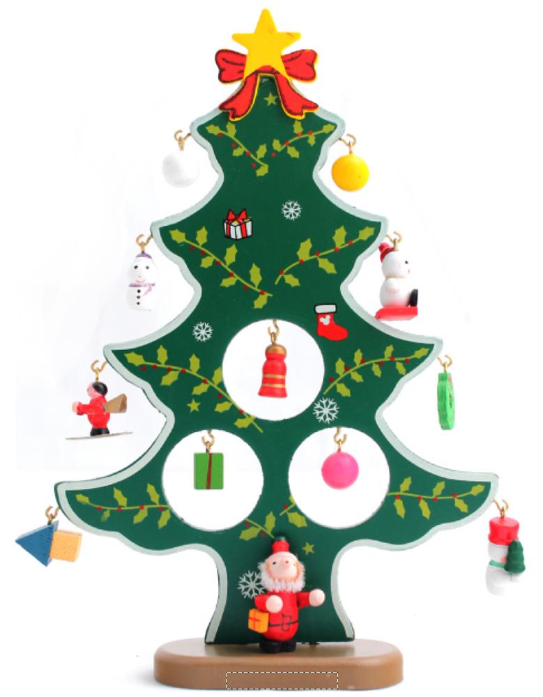Albero di Natale in legno base 09