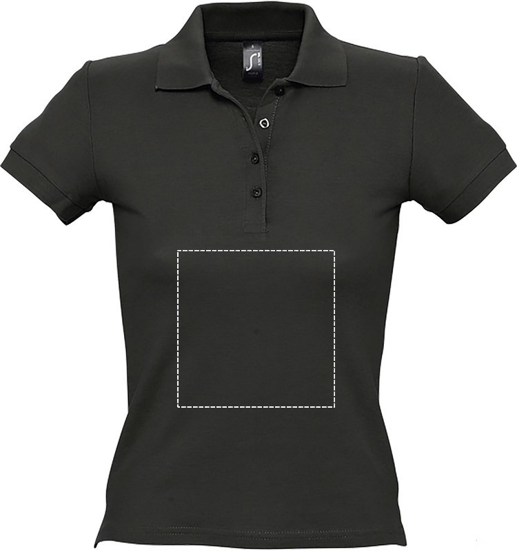PEOPLE WOMEN POLO 210g front bk