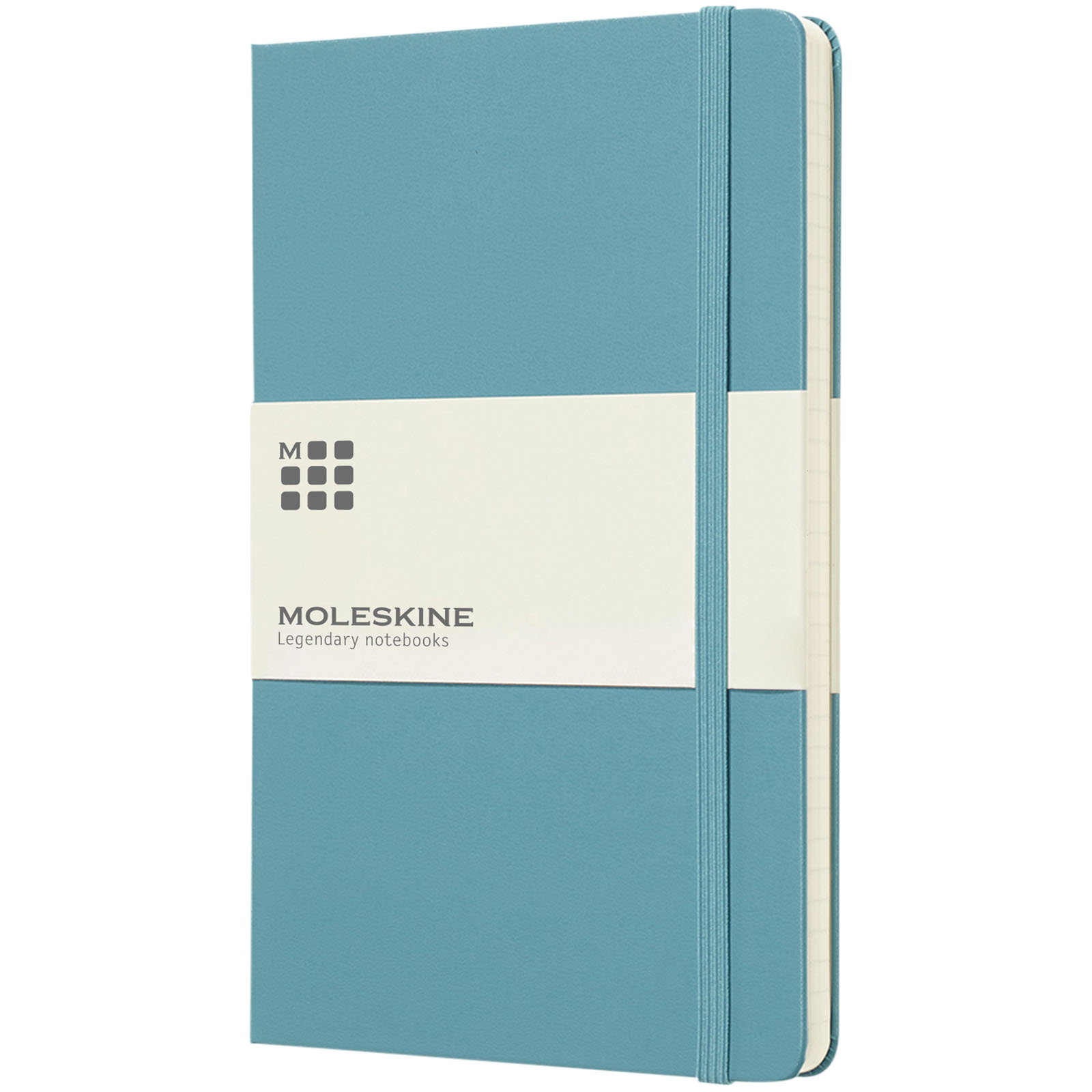 Blocco note con copertina rigida - a righe Moleskine Classic L Blu Corallo