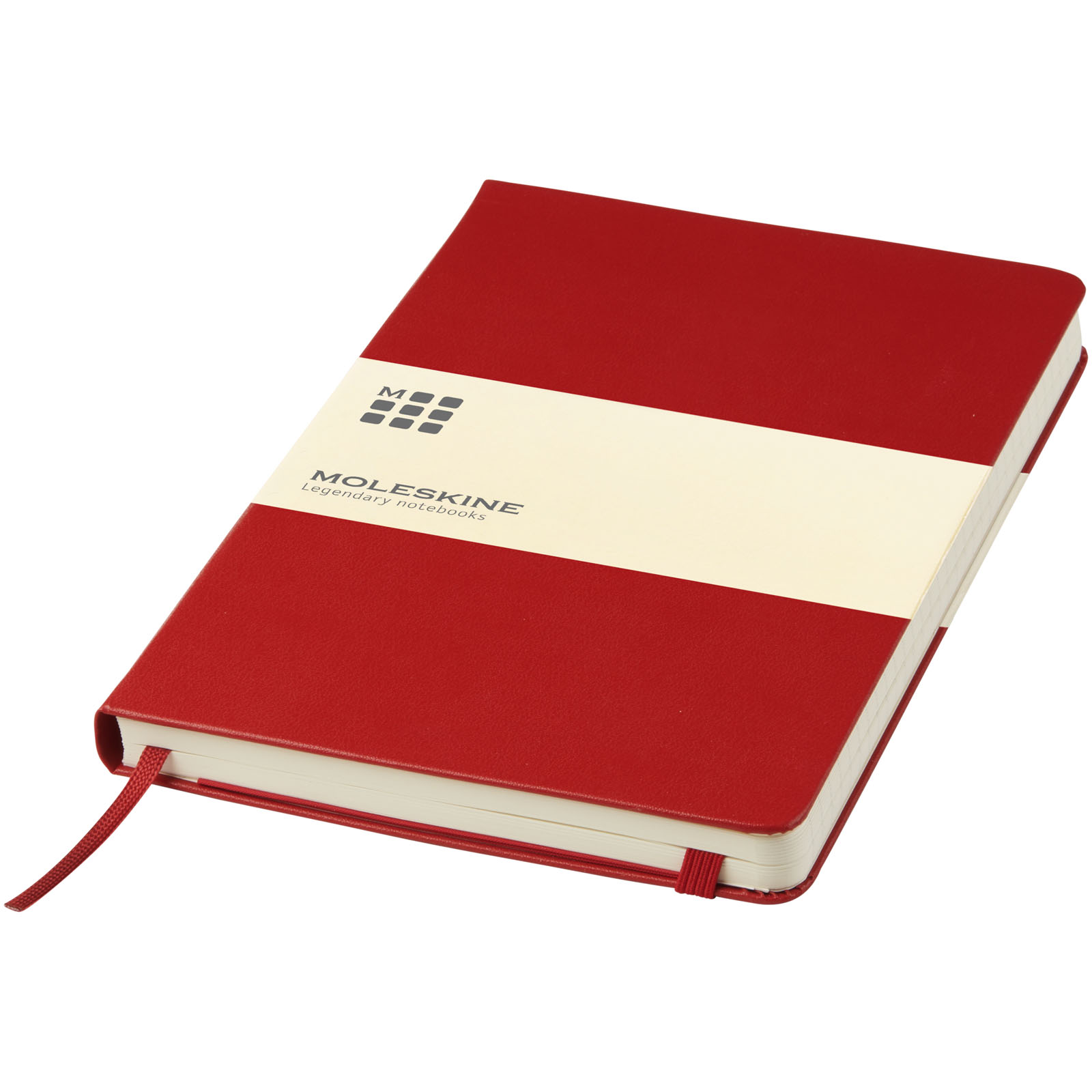 Blocco note con copertina rigida - a righe Moleskine Classic L Scarlatto