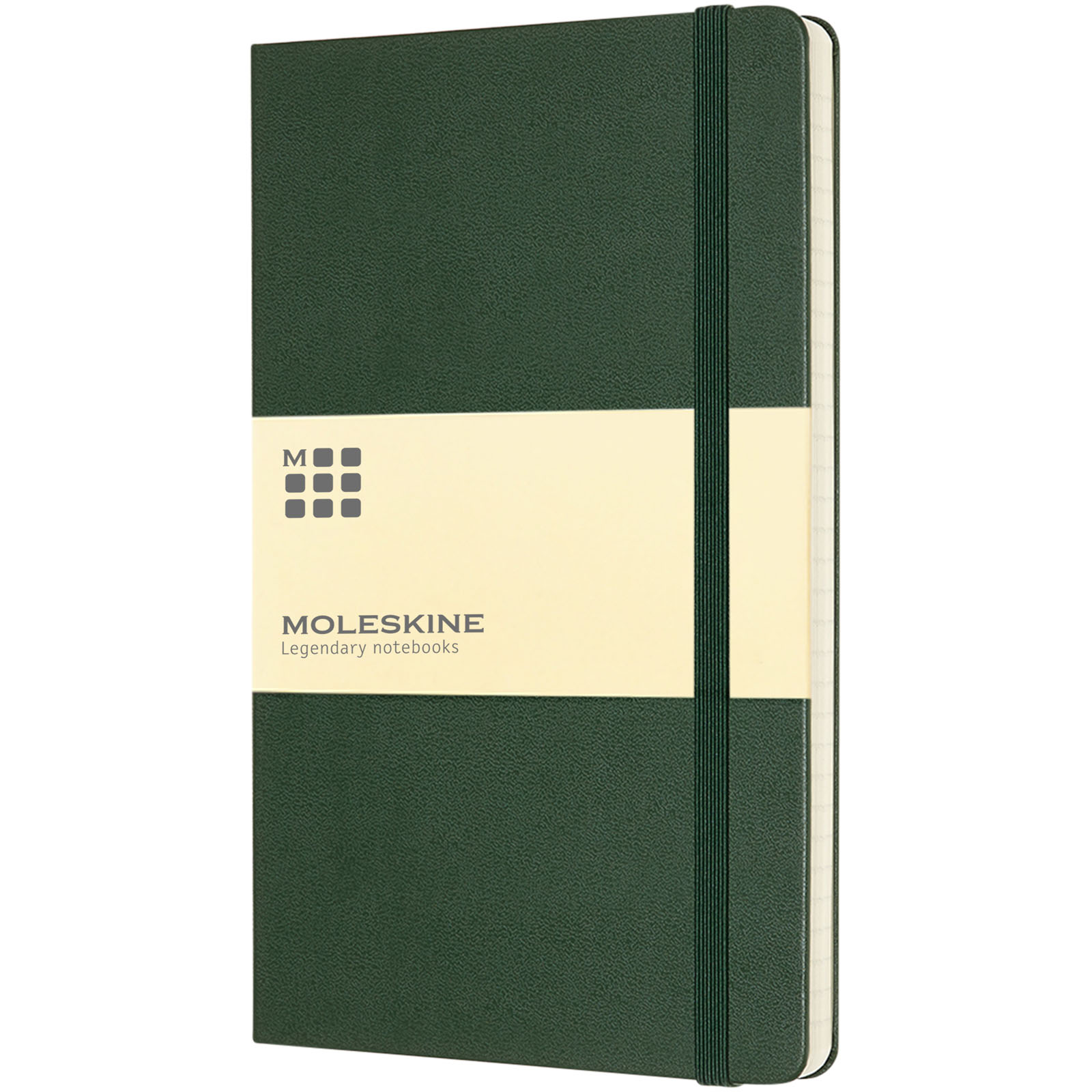 Blocco note con copertina rigida - a righe Moleskine Classic L Verde Mirto