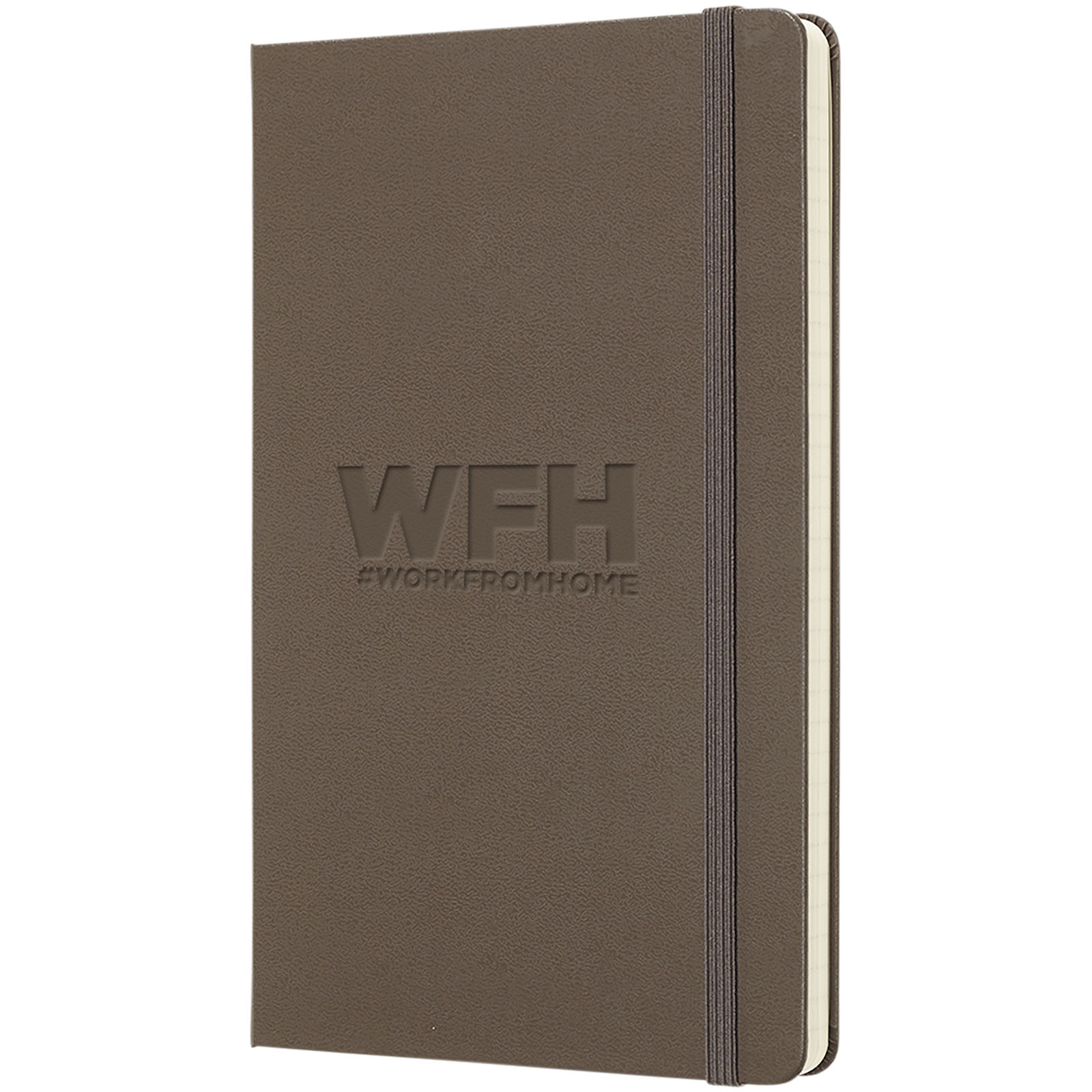 Blocco note con copertina rigida - a righe Moleskine Classic L Marrone Terra