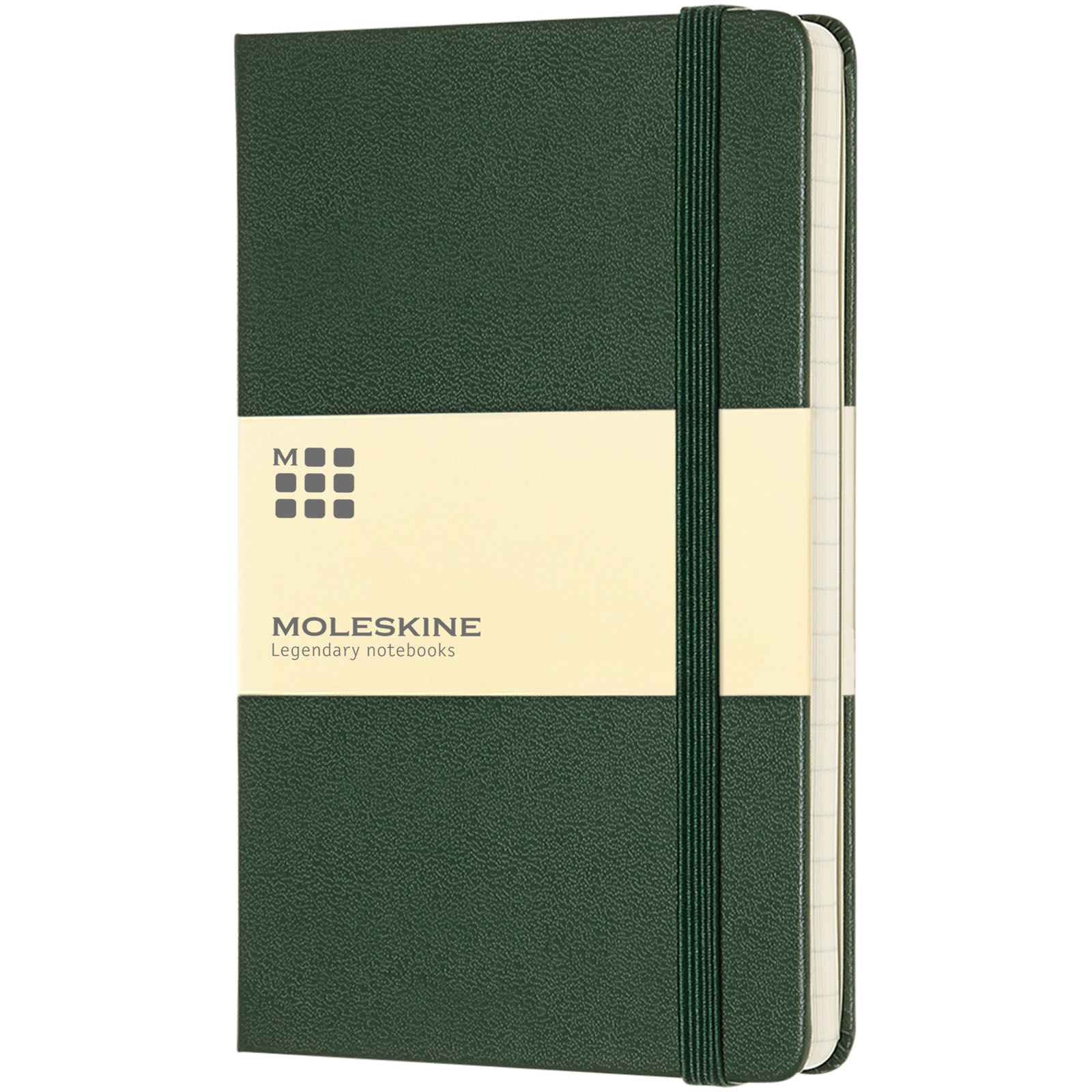 Blocco note con copertina rigida - a righe Moleskine Classic PK Verde Mirto