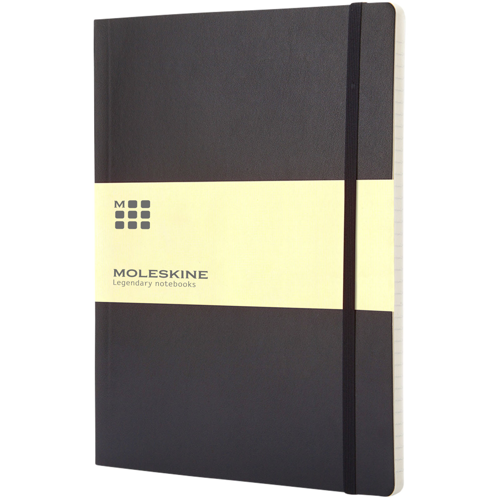 Blocco note con copertina morbida - a righe Moleskine Classic XL Nero