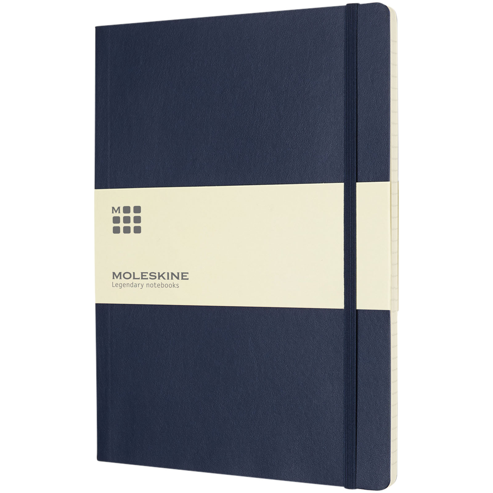 Blocco note con copertina morbida - a righe Moleskine Classic XL Zaffiro