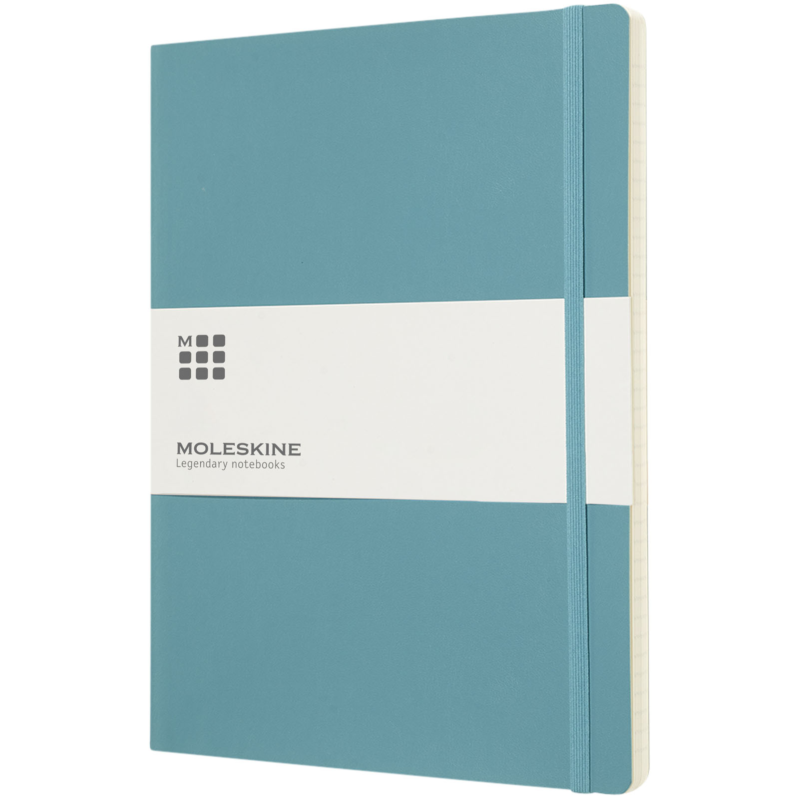 Blocco note con copertina morbida - a righe Moleskine Classic XL Blu Corallo