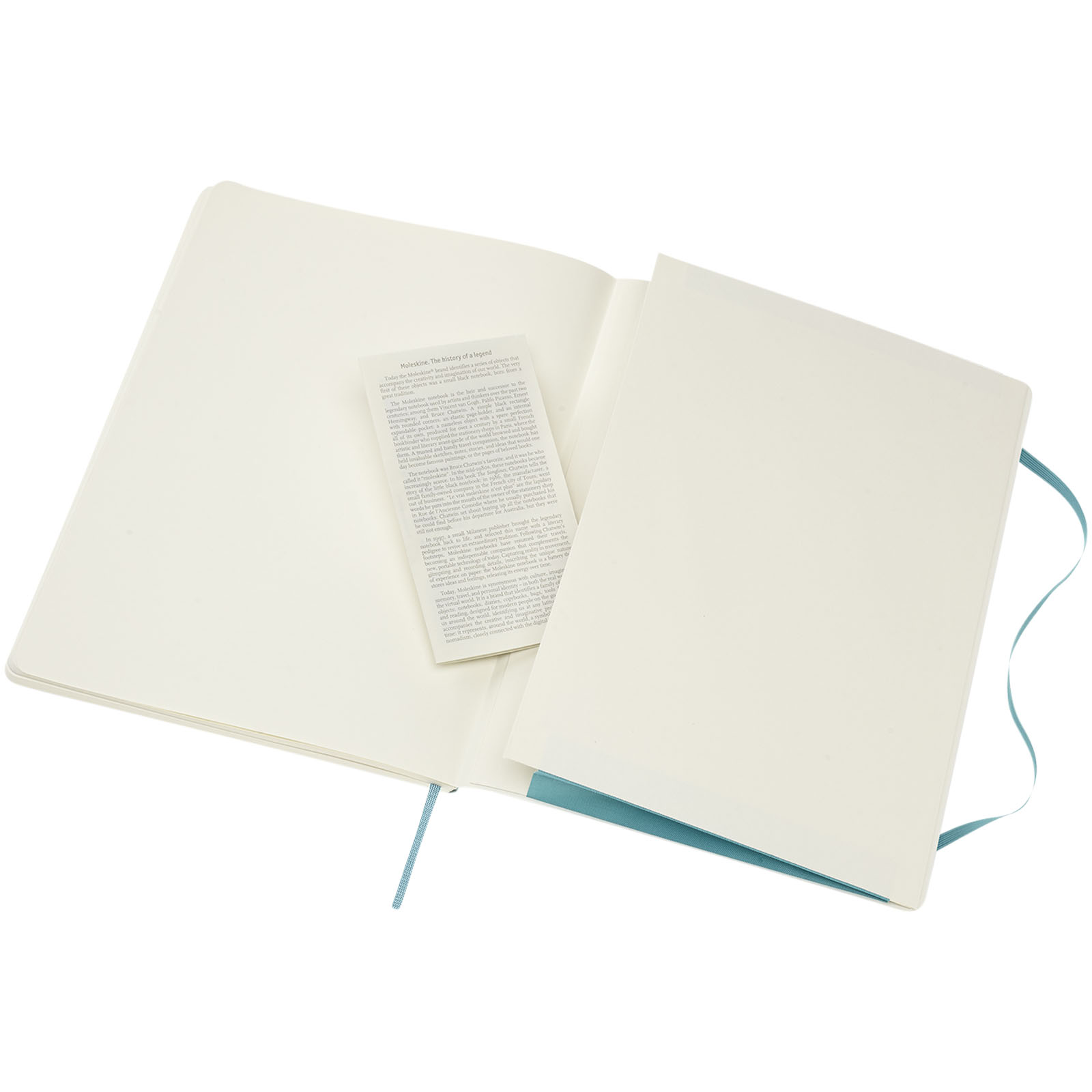 Blocco note con copertina morbida - a righe Moleskine Classic XL Blu Corallo