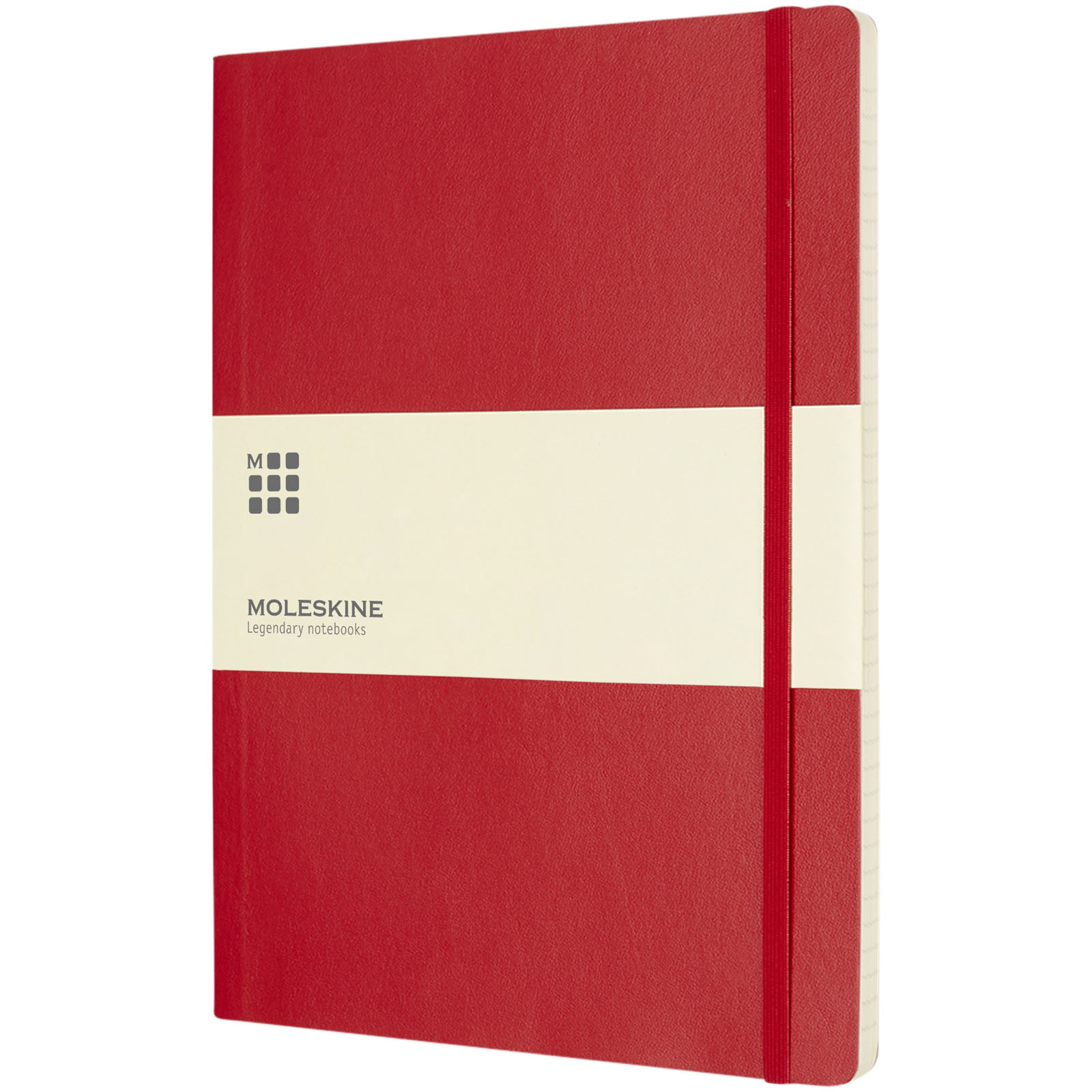 Blocco note con copertina morbida - a righe Moleskine Classic XL Scarlatto