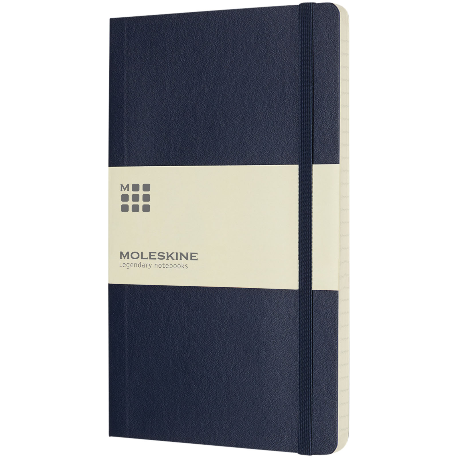 Blocco note con copertina morbida - a righe Moleskine Classic L Zaffiro