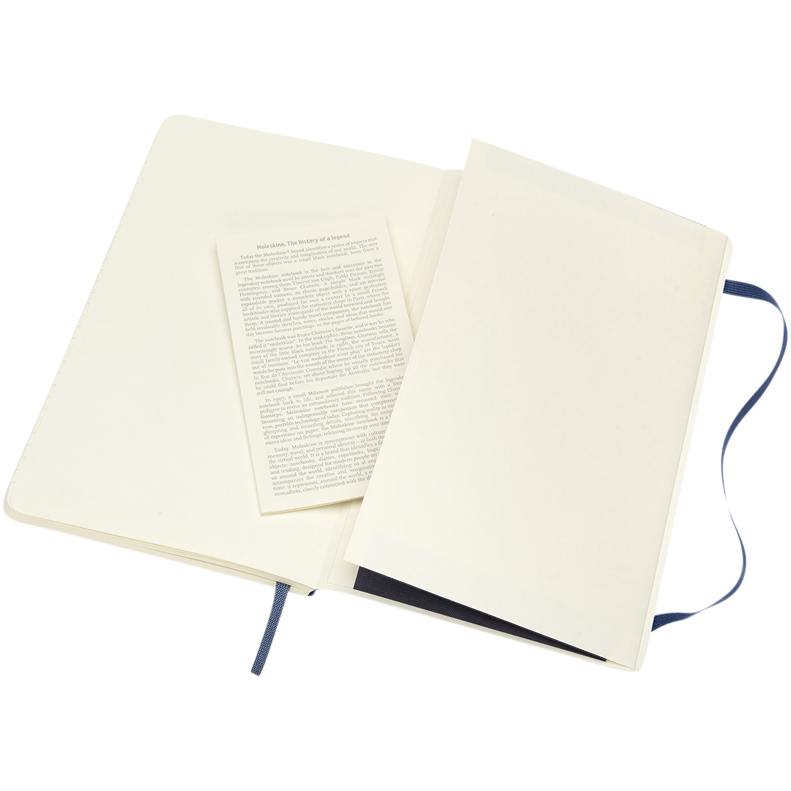 Blocco note con copertina morbida - a righe Moleskine Classic L Zaffiro