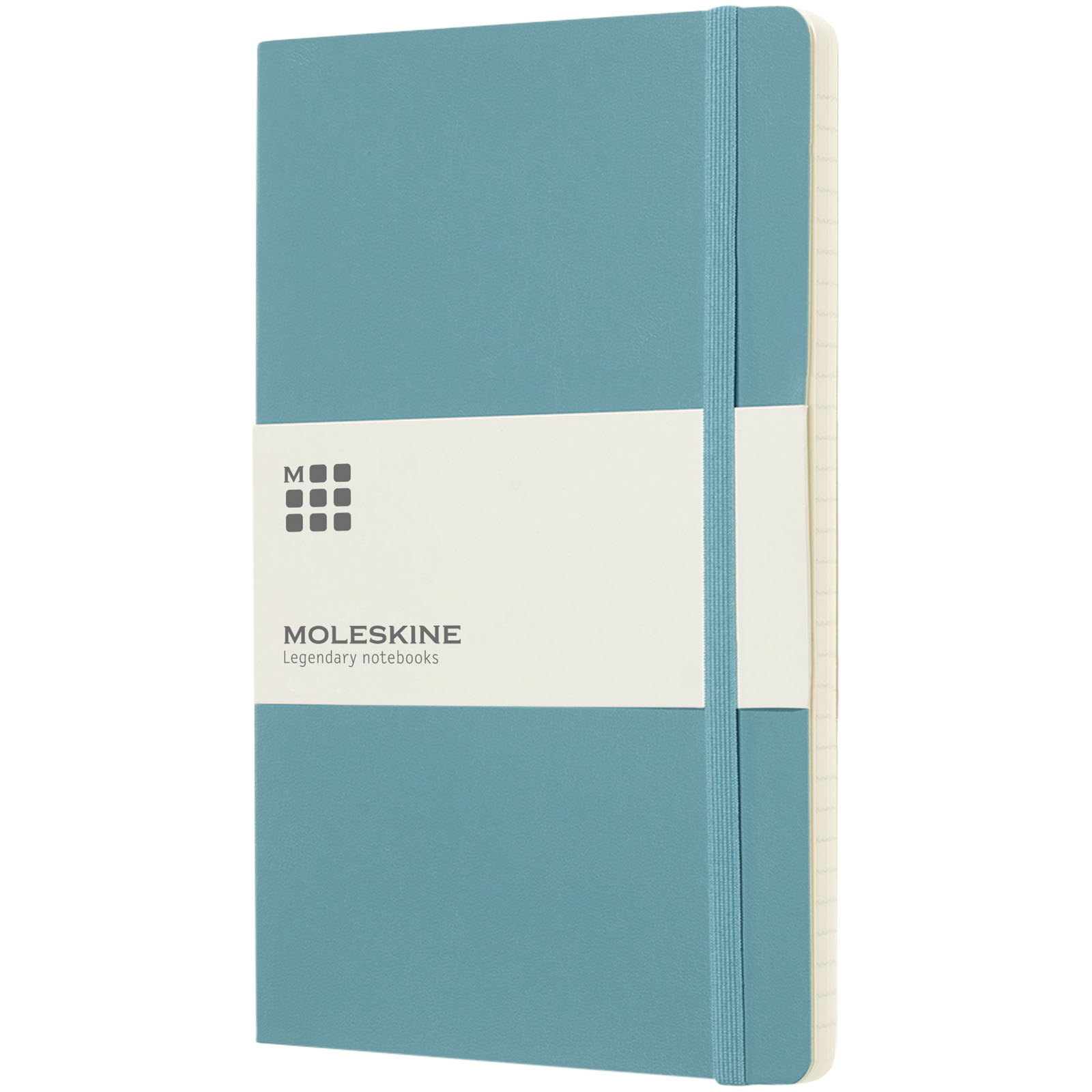 Blocco note con copertina morbida - a righe Moleskine Classic L Blu Corallo