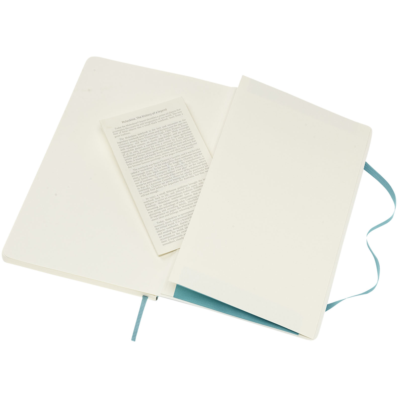 Blocco note con copertina morbida - a righe Moleskine Classic L Blu Corallo