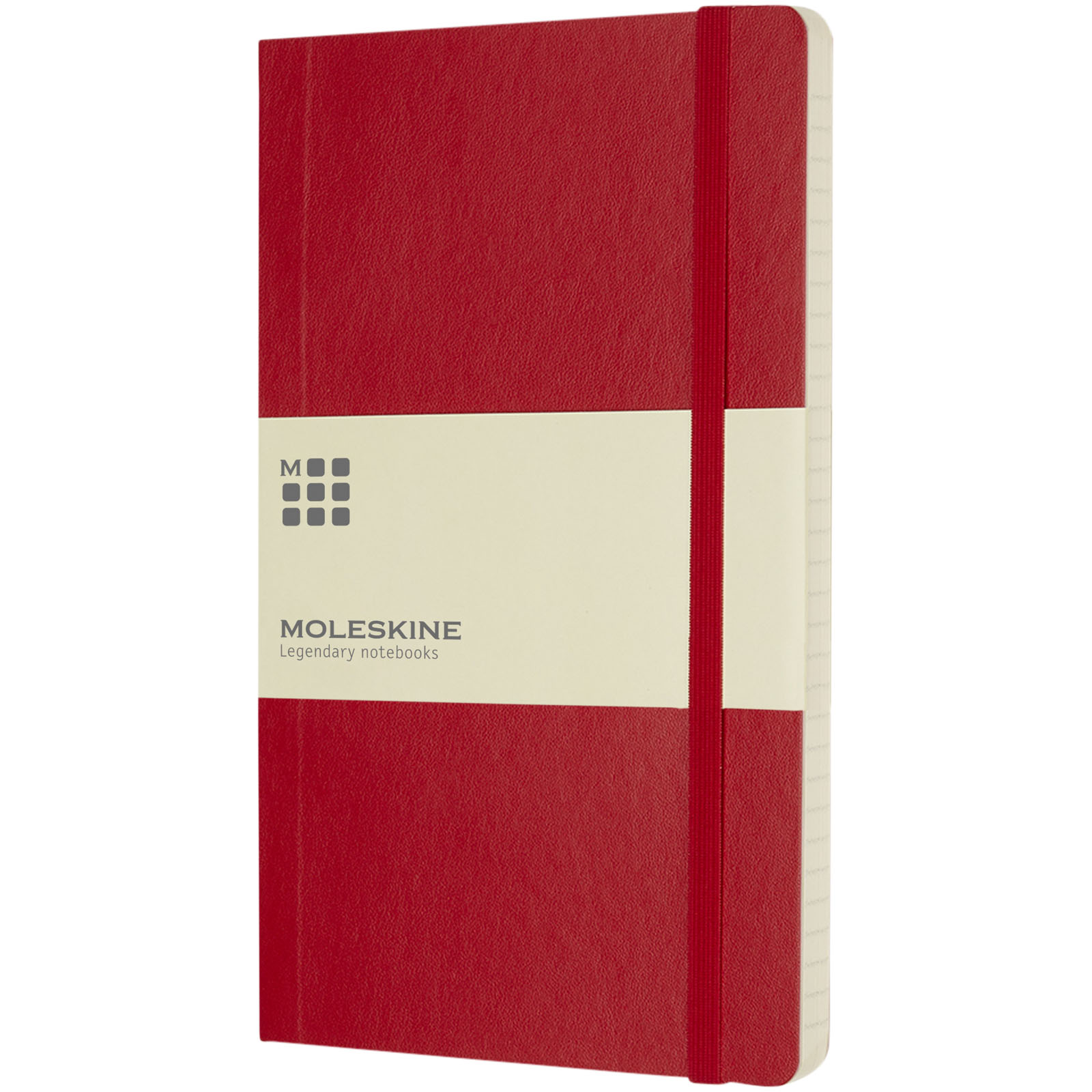 Blocco note con copertina morbida - a righe Moleskine Classic L Scarlatto