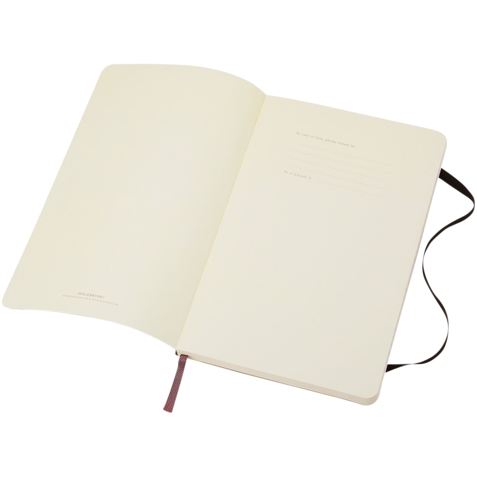 Blocco note con copertina morbida - a righe Moleskine Classic PK Nero