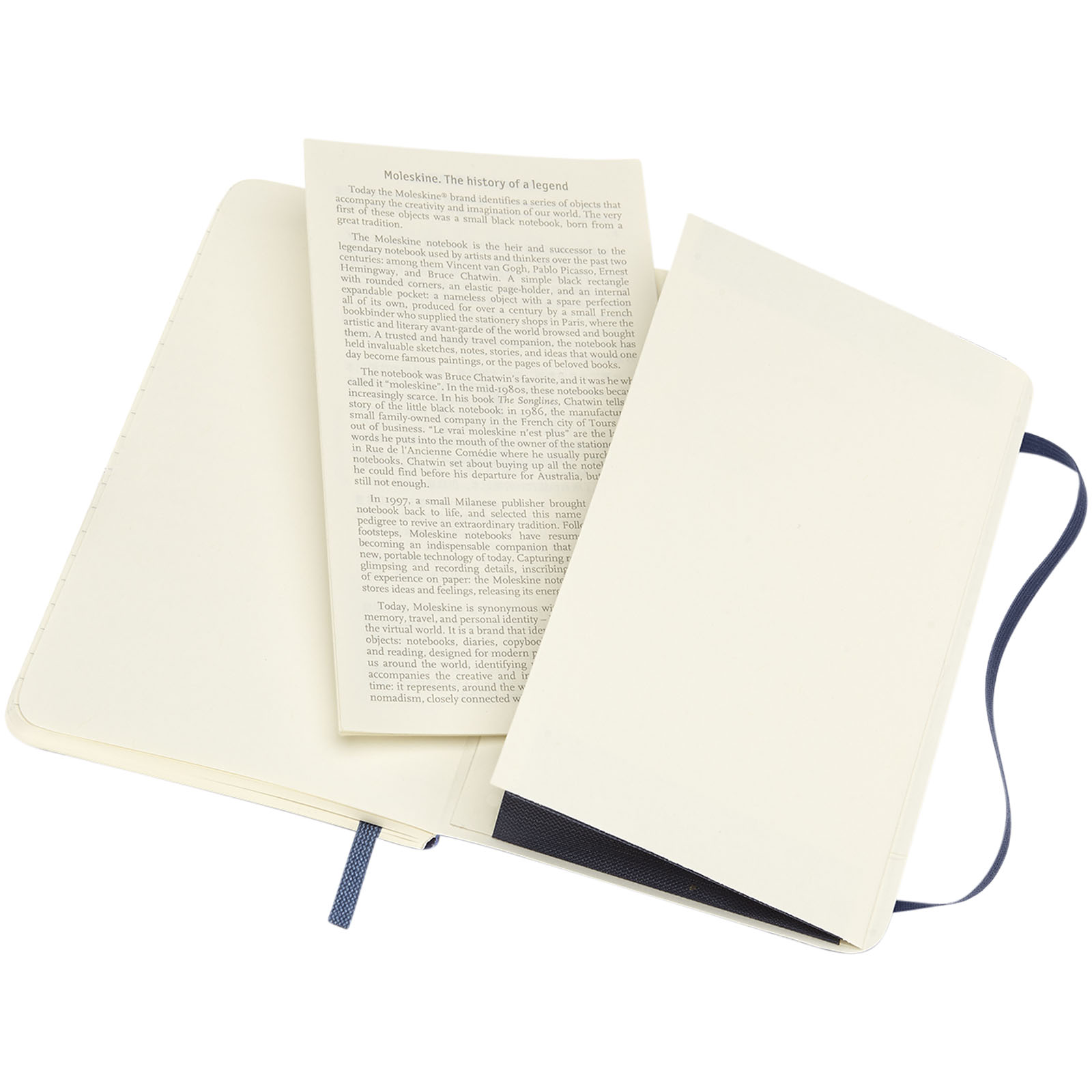 Blocco note con copertina morbida - a righe Moleskine Classic PK Zaffiro