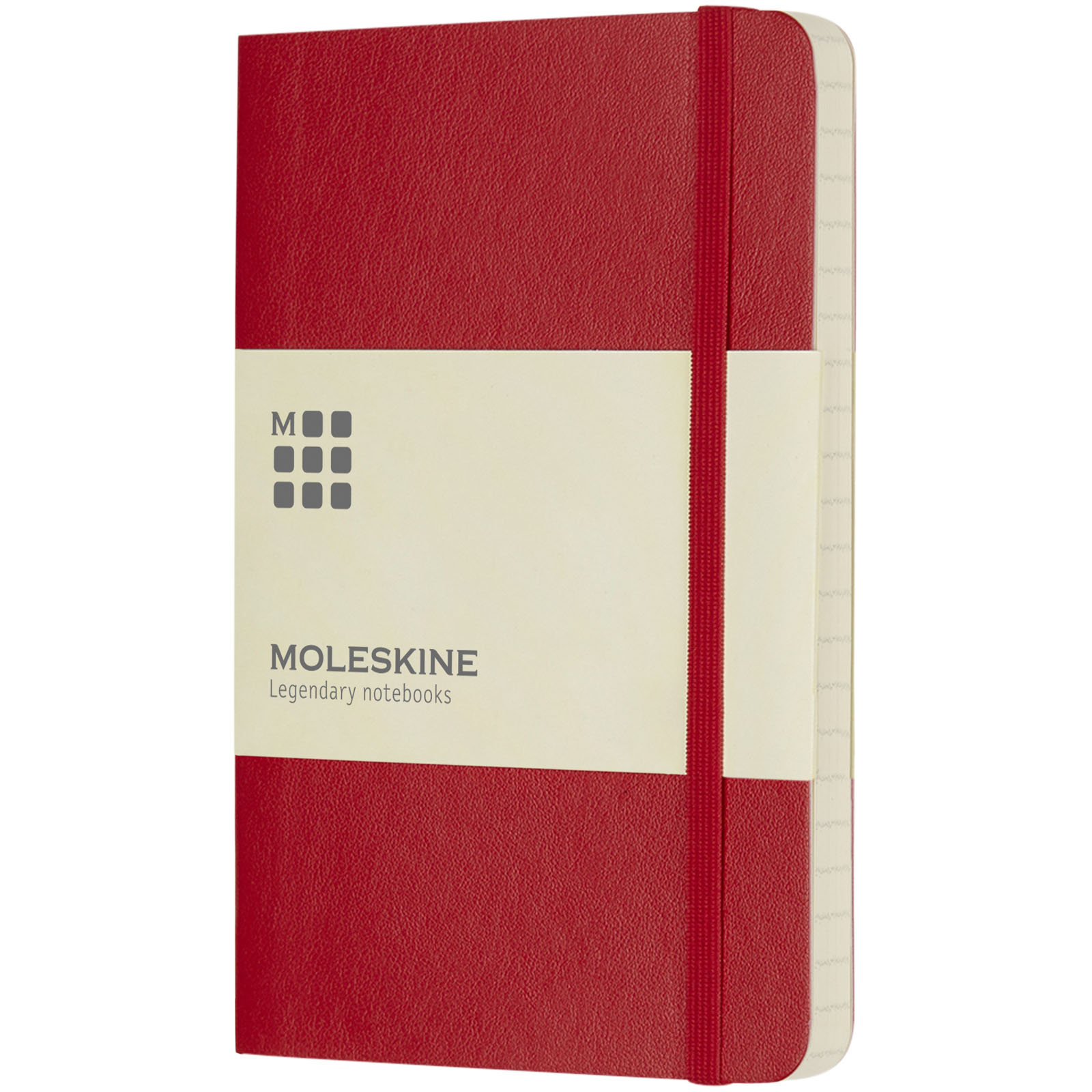 Blocco note con copertina morbida - a righe Moleskine Classic PK Scarlatto