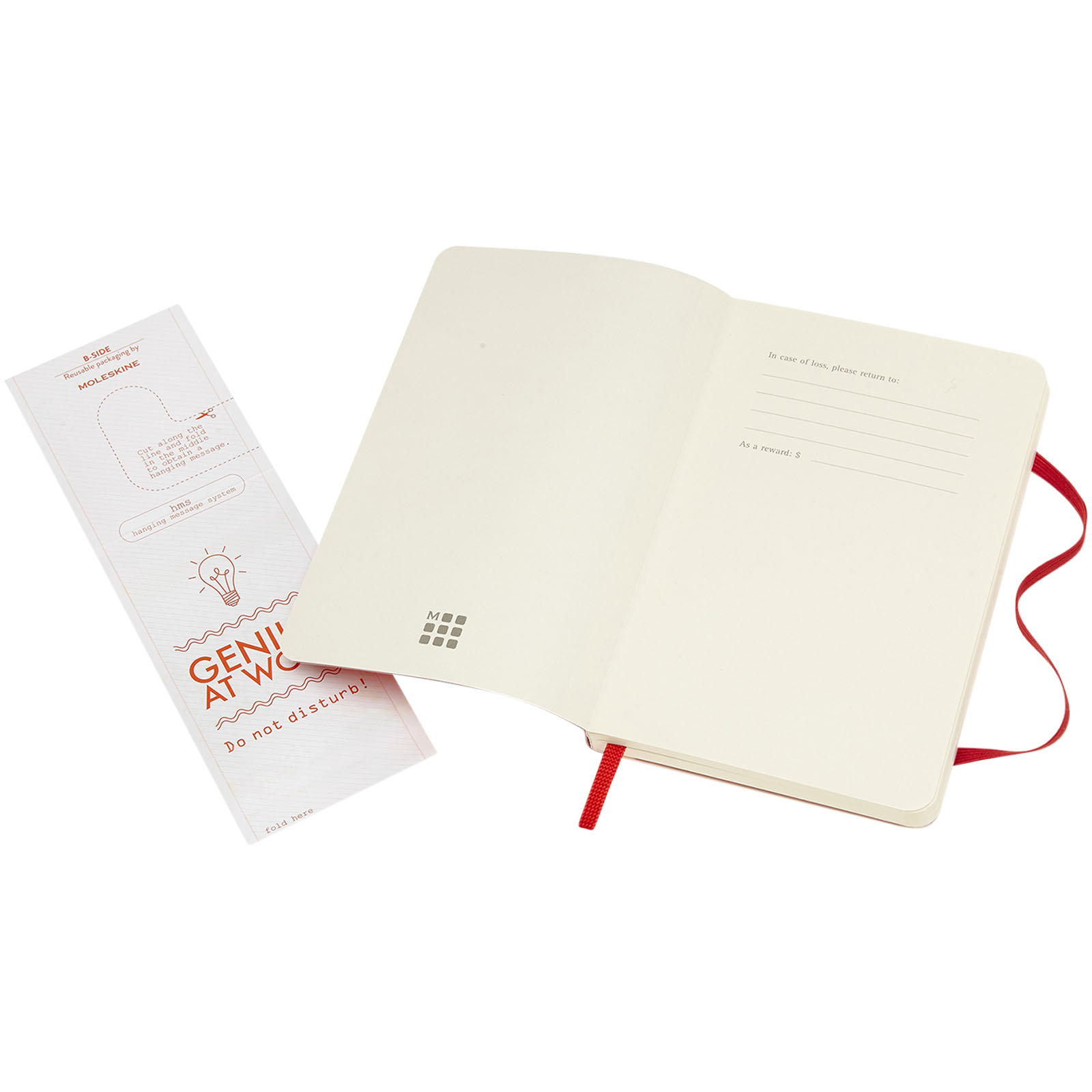 Blocco note con copertina morbida - a righe Moleskine Classic PK Scarlatto