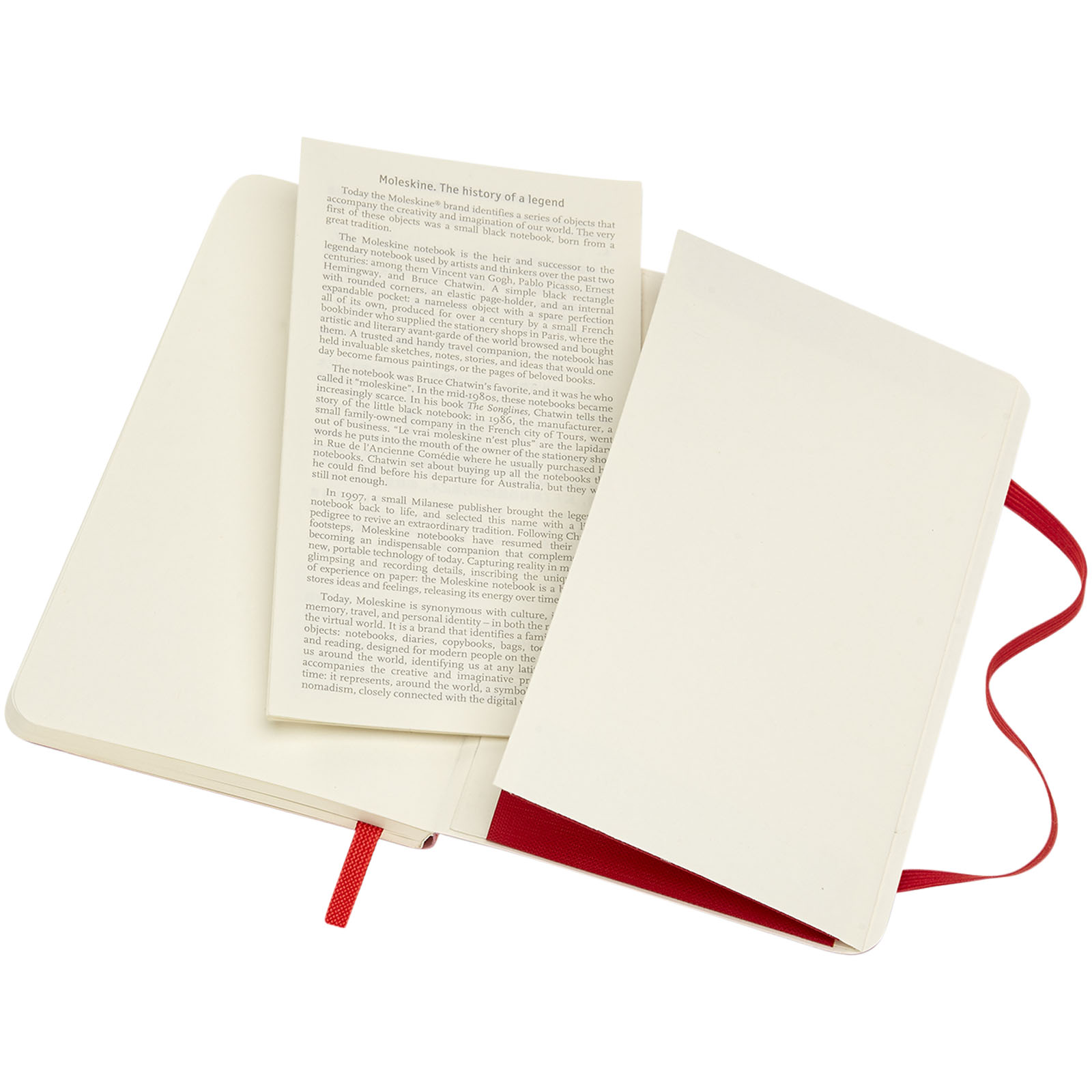 Blocco note con copertina morbida - a righe Moleskine Classic PK Scarlatto