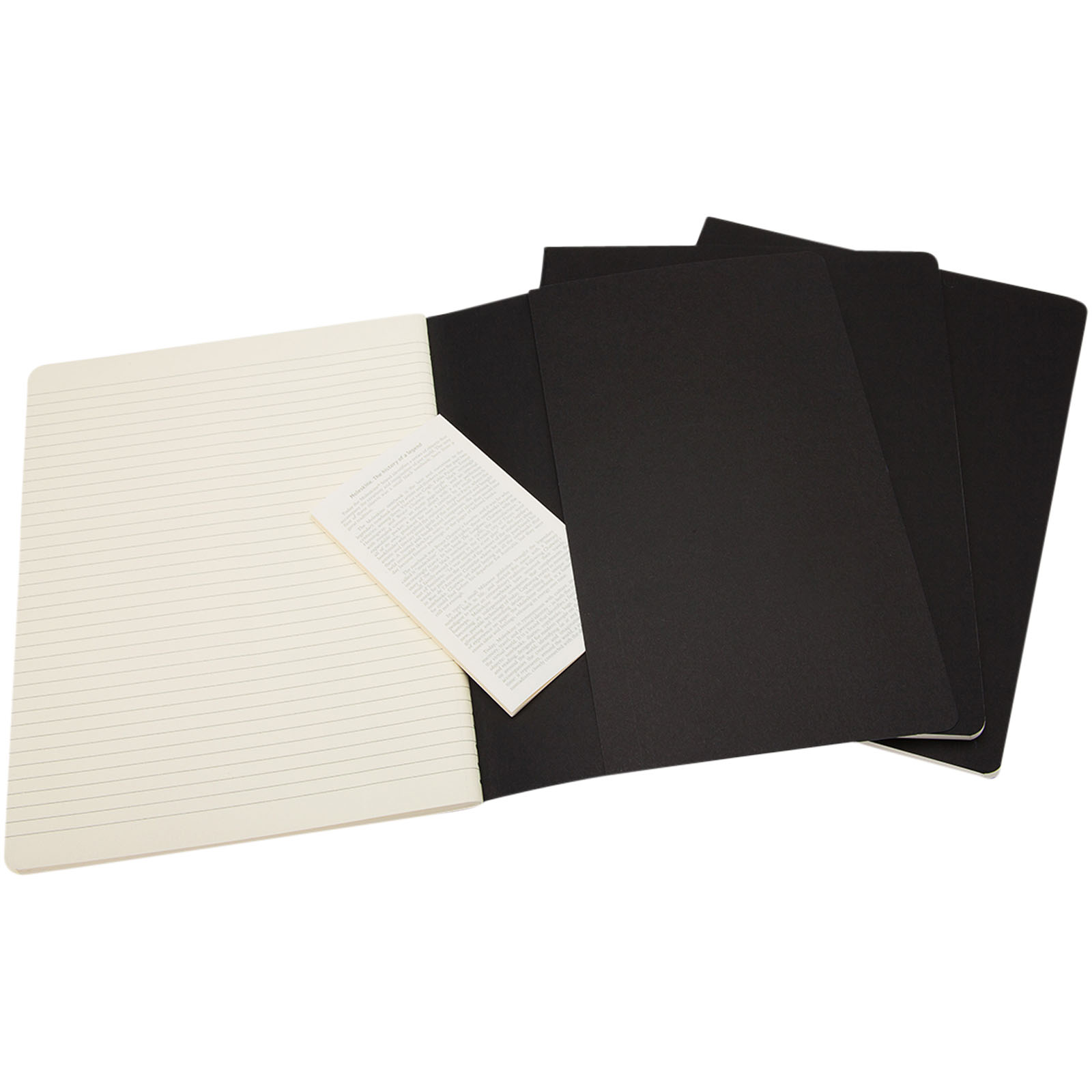 Taccuino - a righe Moleskine Cahier XL Nero