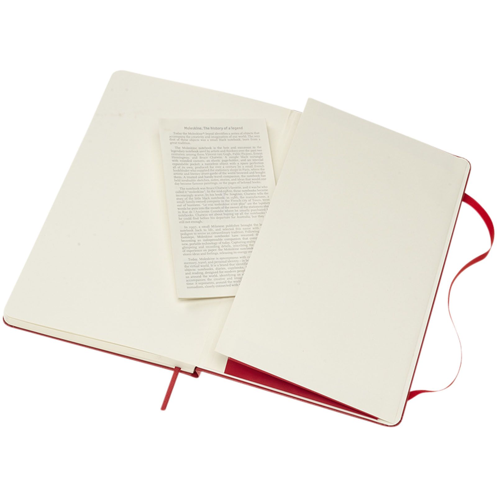 Blocco note con copertina rigida - pagine bianche Moleskine Classic L Scarlatto