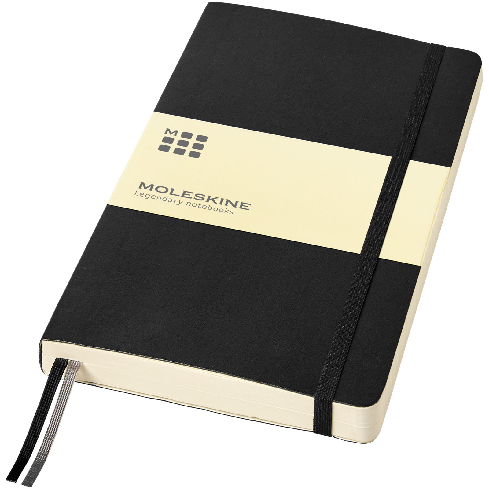 Blocco note con copertina morbida - a righe Moleskine Classic Expanded L Nero