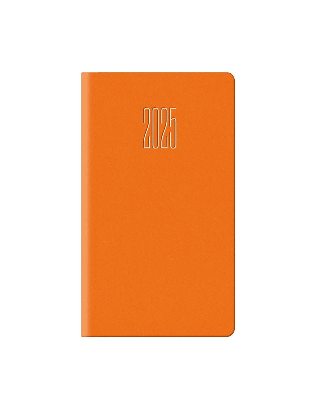 orange vertical weekly pocket diary