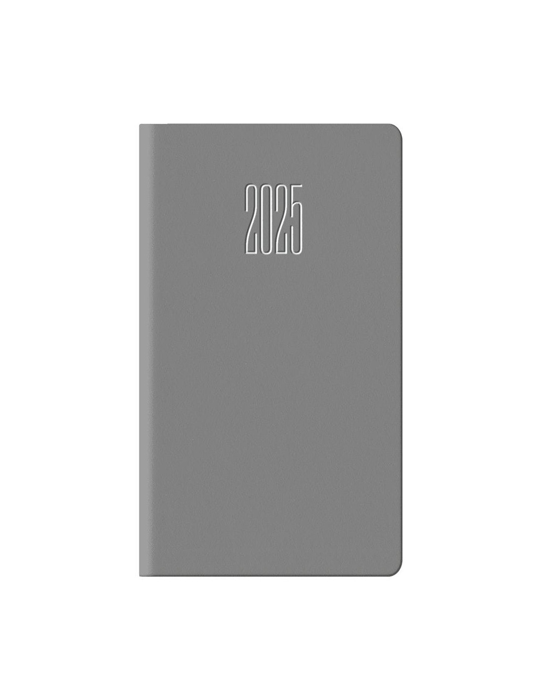 gray vertical weekly pocket diary