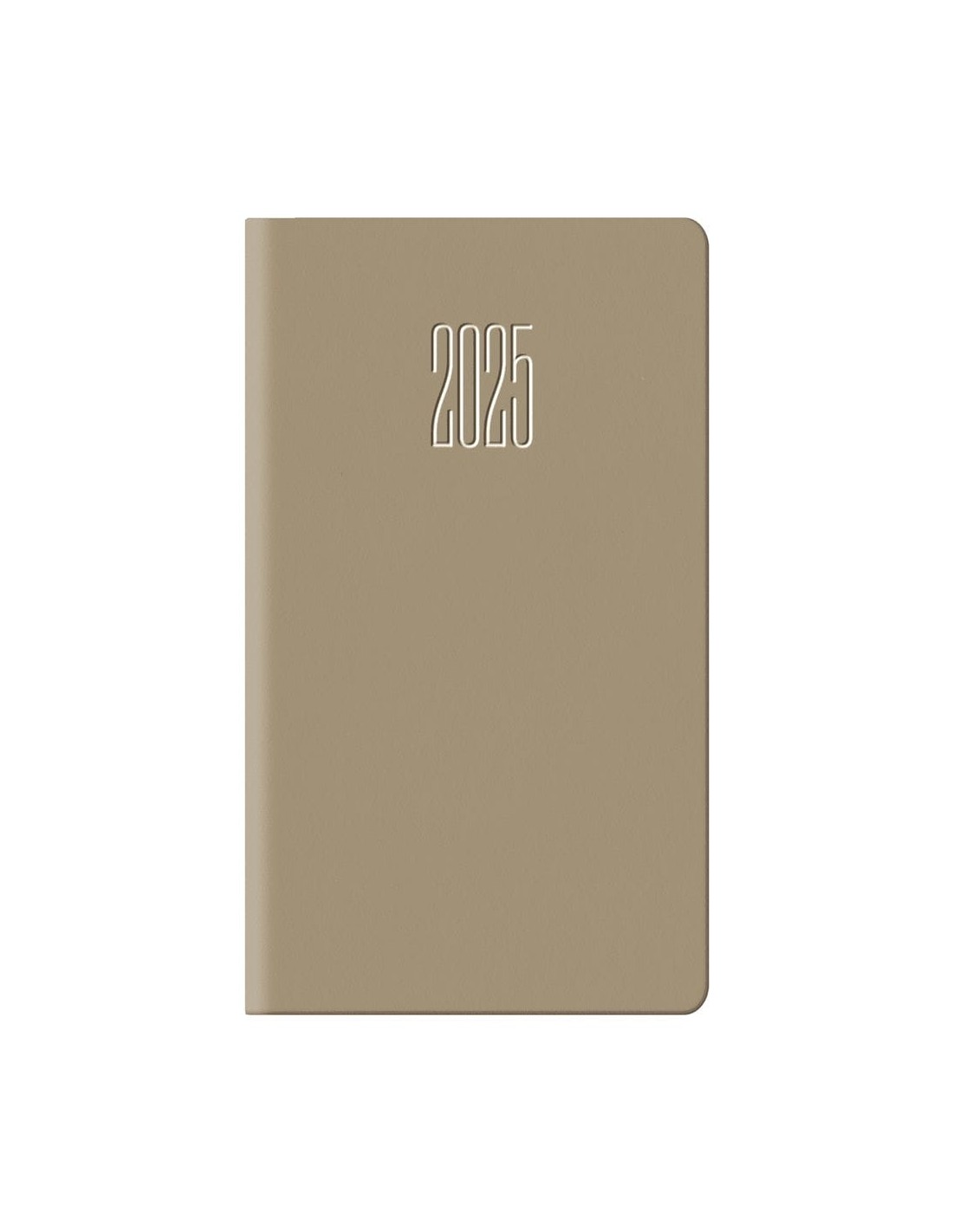 brown hazelnut vertical weekly pocket diary