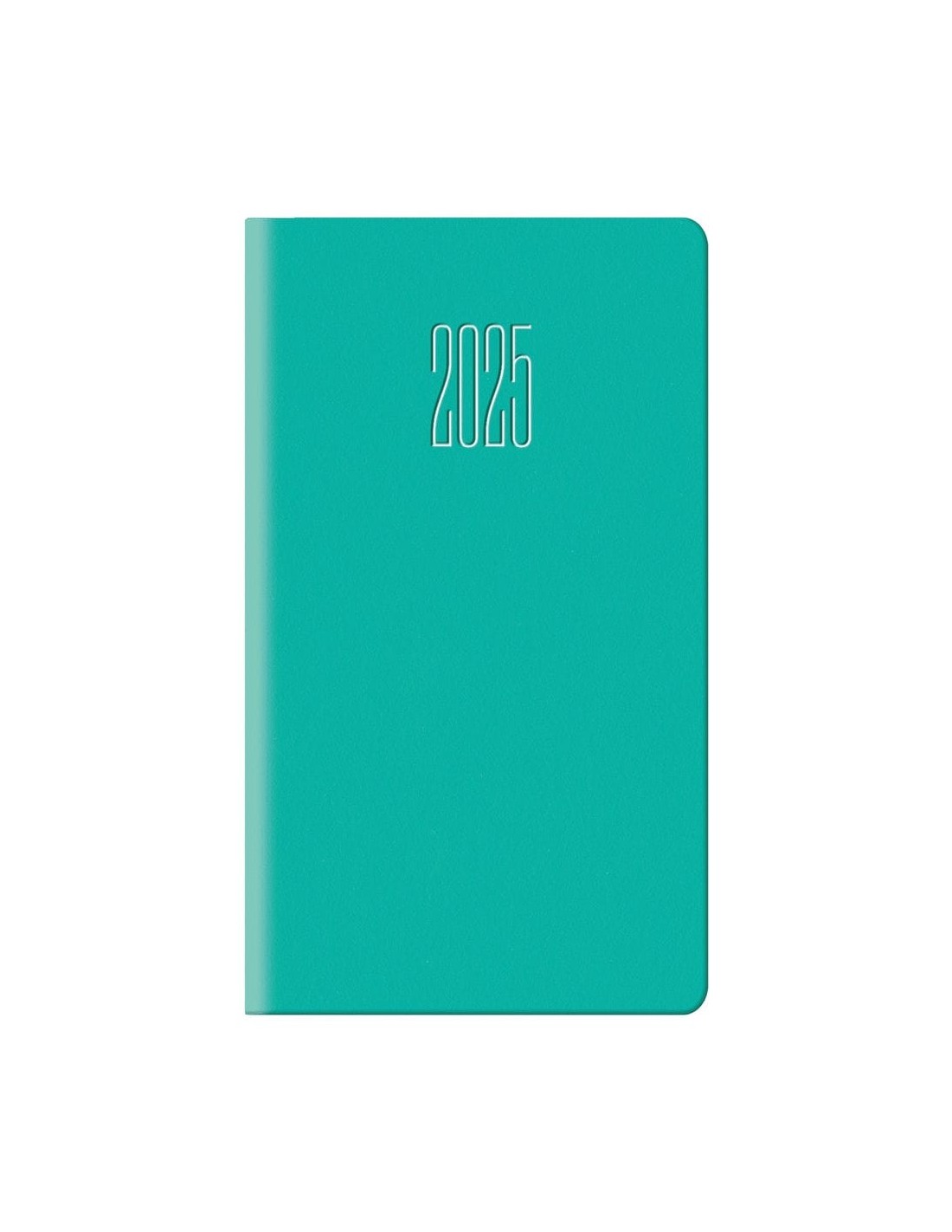 teal vertical weekly pocket diary