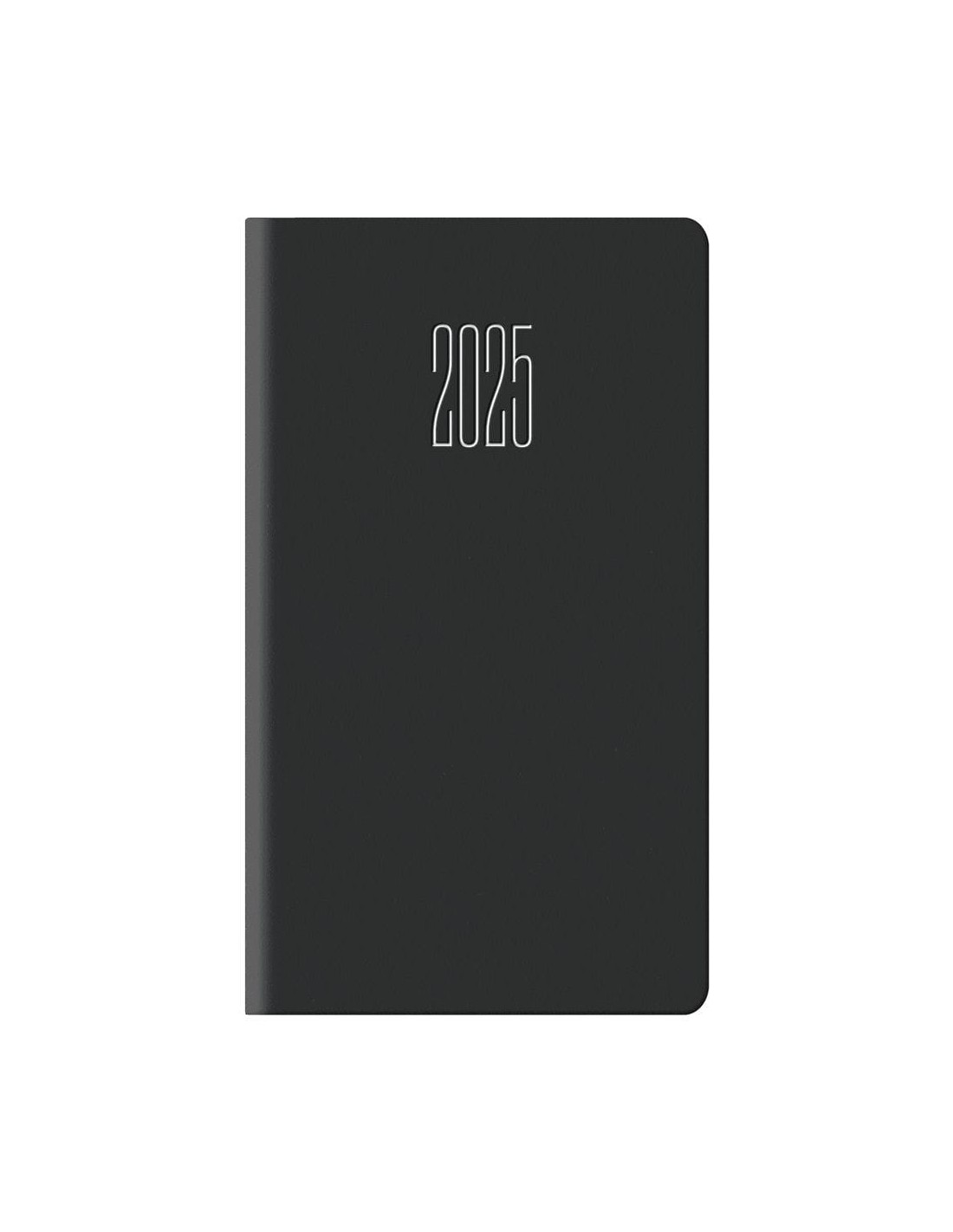 black vertical weekly pocket diary