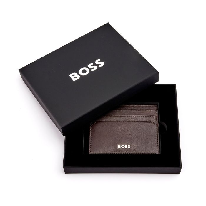 classic brown packaging card holder