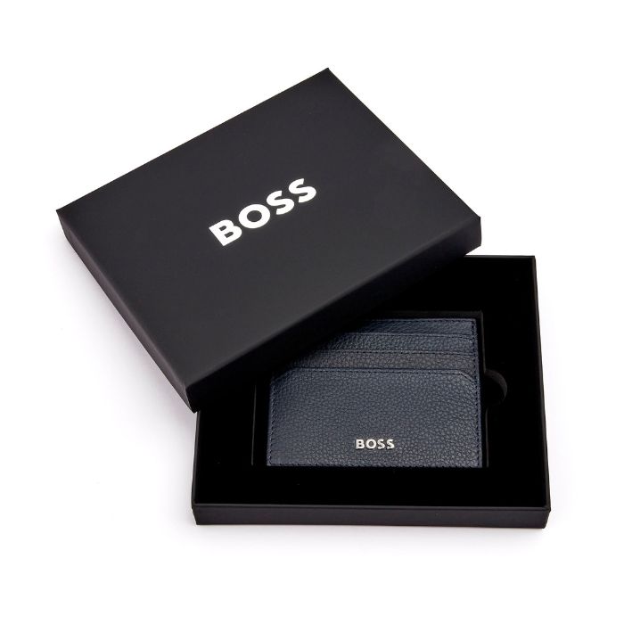 classic navy packaging card holder