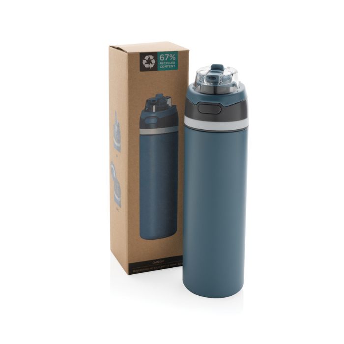 bottiglia blu packaging