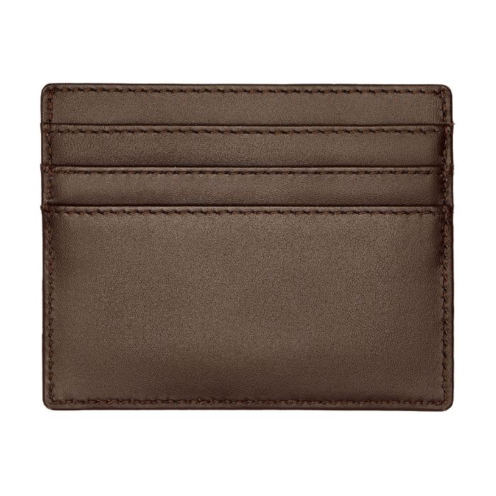 classic brown card holder back