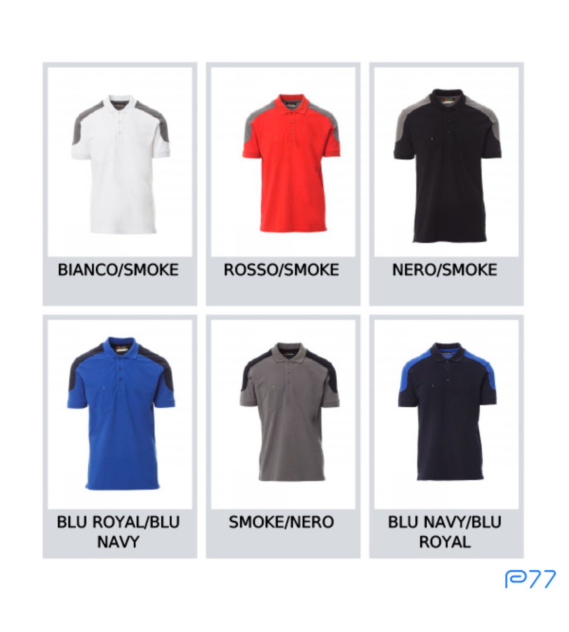 Two-tone polo shirt Company