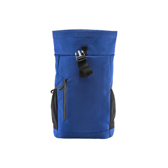 zaino roll blu frontale aperto